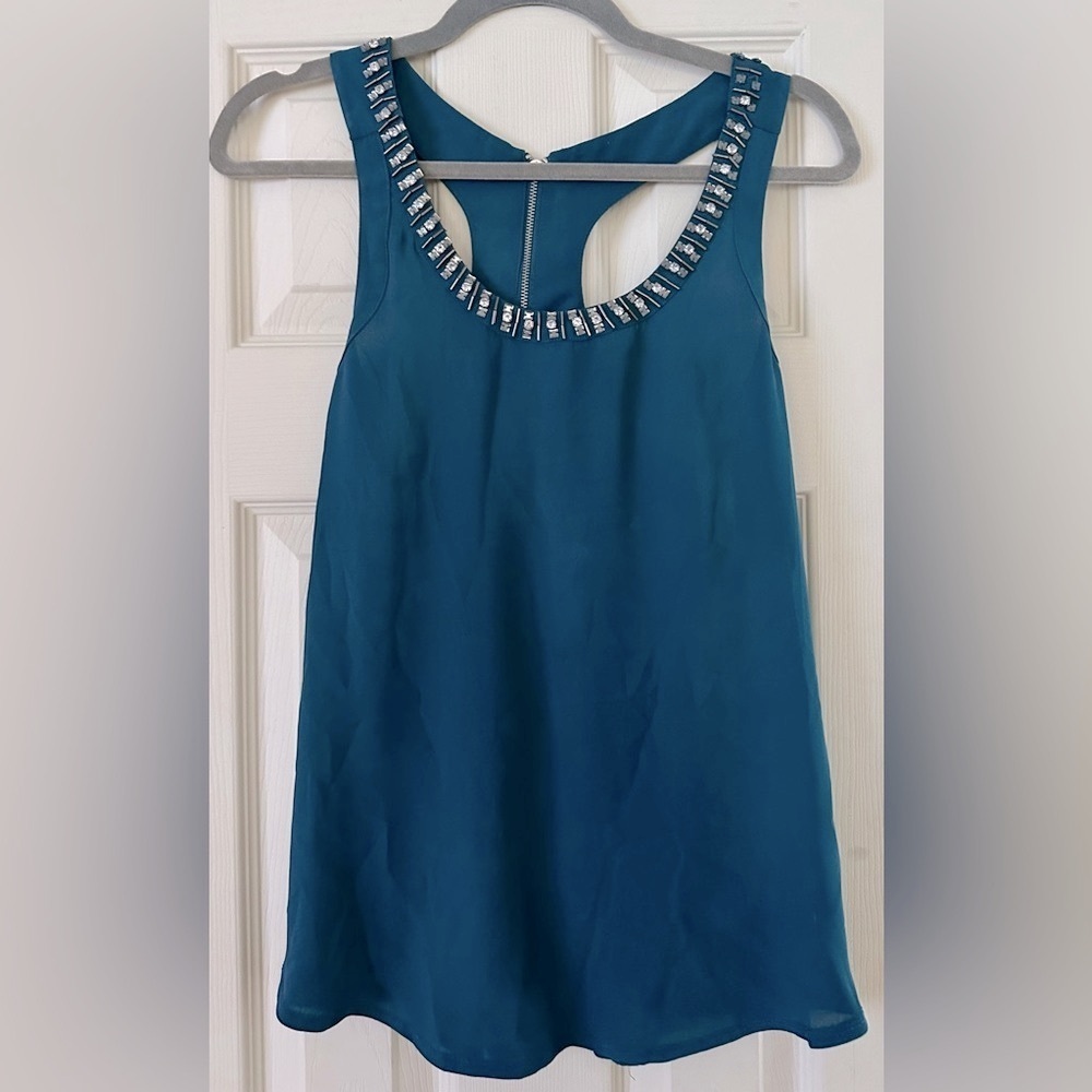 Express Embellished Collar Tank